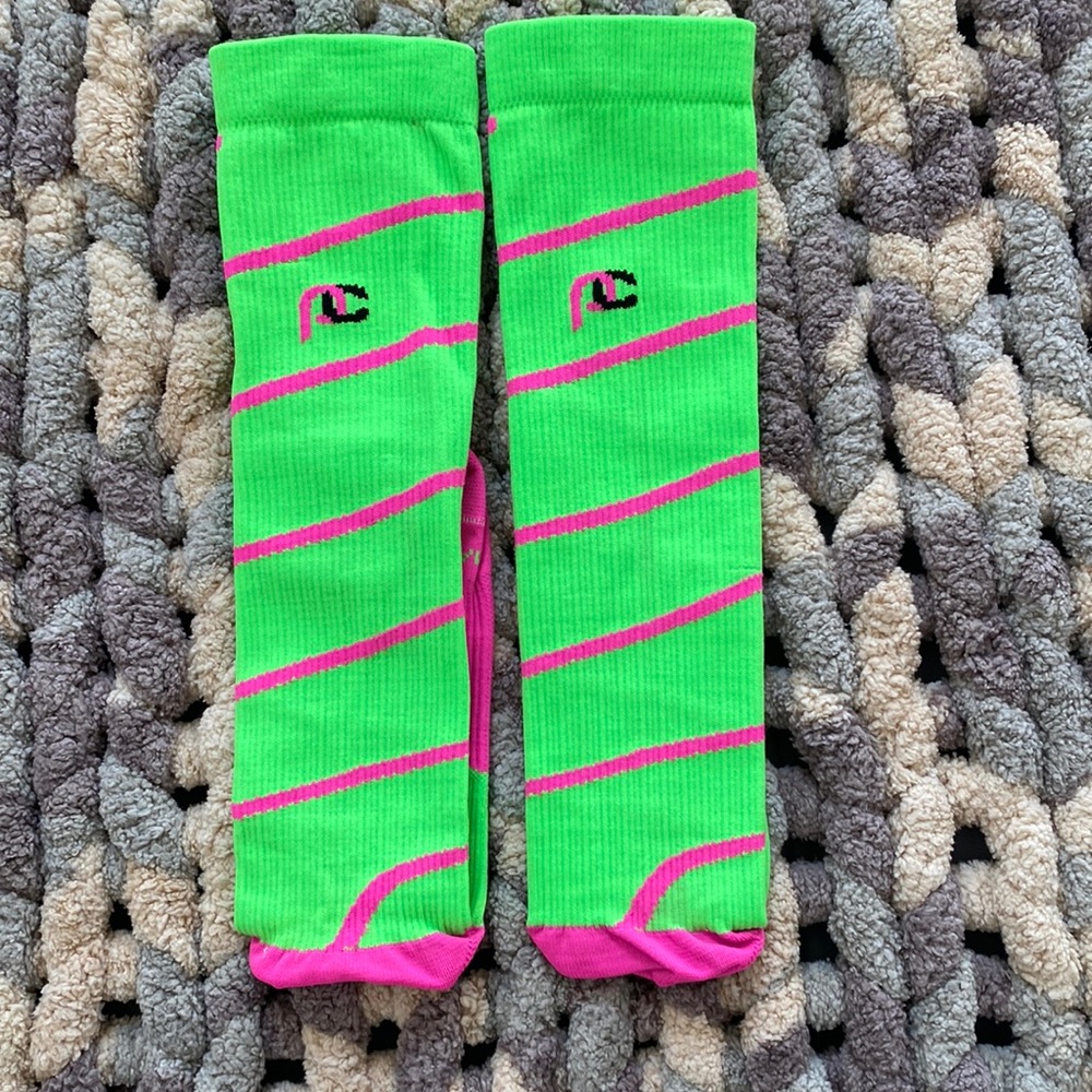 Pro Compression Knee High striped Socks for Women size Sm/ Md - only worn once